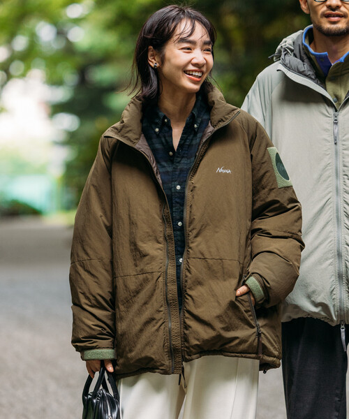 FREAK'S STORE(フリークスストア)の「NANGA × FREAK'S STORE/ナンガ 別注 DOWN JACKET WOMEN’S/ダウンジャケット ウィメンズ(ダウンジャケット/コート・レディース・ブラック/グレー/オリーブ/ブラウン・フリ-)」の4枚目の写真