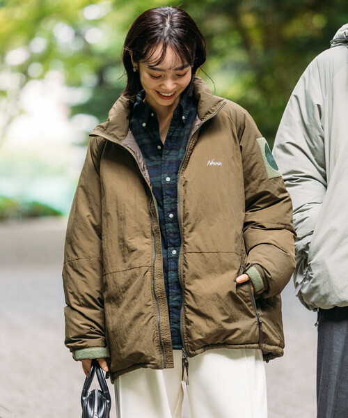 FREAK'S STORE(フリークスストア)の「NANGA × FREAK'S STORE/ナンガ 別注 DOWN JACKET WOMEN’S/ダウンジャケット ウィメンズ(ダウンジャケット/コート・レディース・ブラック/グレー/オリーブ/ブラウン・フリ-)」の6枚目の写真