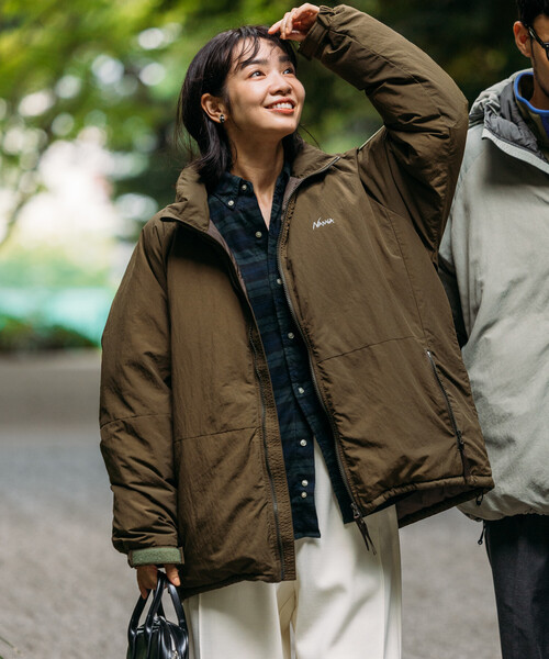 FREAK'S STORE(フリークスストア)の「NANGA × FREAK'S STORE/ナンガ 別注 DOWN JACKET WOMEN’S/ダウンジャケット ウィメンズ(ダウンジャケット/コート・レディース・ブラック/グレー/オリーブ/ブラウン・フリ-)」の7枚目の写真