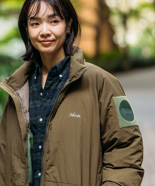 FREAK'S STORE(フリークスストア)の「NANGA × FREAK'S STORE/ナンガ 別注 DOWN JACKET WOMEN’S/ダウンジャケット ウィメンズ(ダウンジャケット/コート・レディース・ブラック/グレー/オリーブ/ブラウン・フリ-)」の9枚目の写真