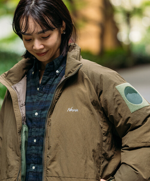 FREAK'S STORE(フリークスストア)の「NANGA × FREAK'S STORE/ナンガ 別注 DOWN JACKET WOMEN’S/ダウンジャケット ウィメンズ(ダウンジャケット/コート・レディース・ブラック/グレー/オリーブ/ブラウン・フリ-)」の10枚目の写真