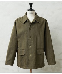WAIPER.inc（ワイパーインク）の「WAIPER.inc 米軍 ヴィンテージ グリーンデニム M-41 カバーオールジャケット バイオウォッシュ MADE OF “KAIHARA DENIM”【WP1158】（カバーオール）」