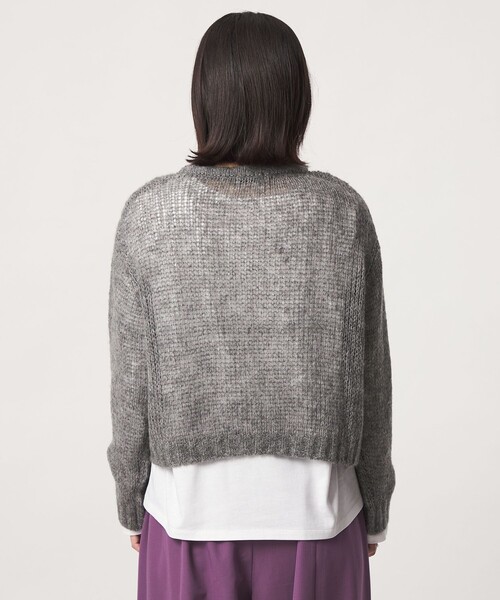 green label relaxing(グリーンレーベルリラクシング)の「【WEB限定】<at ease> ニット × Tシャツ セット(ニット/セーター・レディース・グレー/ピンク/コバルトブルー・FREE)」の12枚目の写真