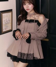 【Belle Charme】Lace Frill Cami Onepiece