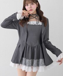【Belle Charme】Lace Frill Cami Onepiece