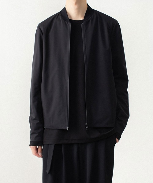 ATTACHMENT(アタッチメント)の「【LIMITED】ソロテックス ライトダブルクロス MA-1 / SOLOTEX LIGHT DOUBLE CLOTH MA-1(ミリタリージャケット・メンズ・ブラック/ダークグレー・1/2/3/4)」の2枚目の写真
