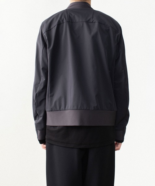 ATTACHMENT(アタッチメント)の「【LIMITED】ソロテックス ライトダブルクロス MA-1 / SOLOTEX LIGHT DOUBLE CLOTH MA-1(ミリタリージャケット・メンズ・ブラック/ダークグレー・1/2/3/4)」の6枚目の写真