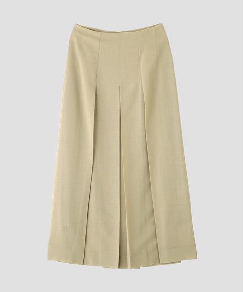 YLEVE(イレーヴ)の「YLEVE / 2/72 SUPER 100’s WOOL HIGH-TWIST VOILE SKIRT(スカート・レディース・ブラウン系その他2/ベージュ・1/0)」の17枚目の写真