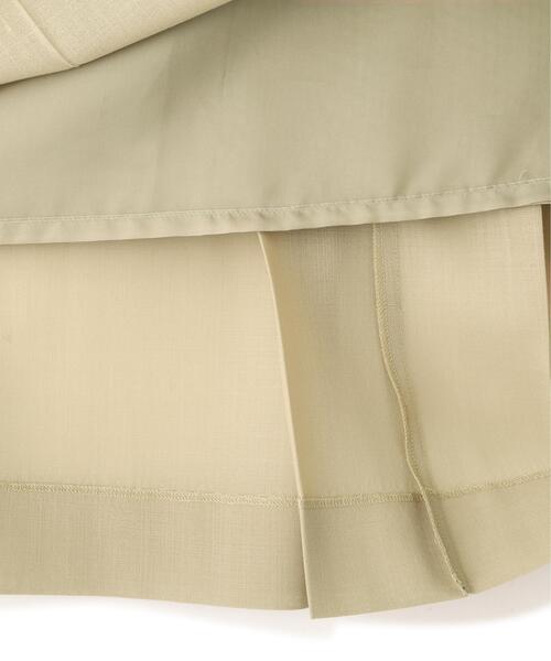 YLEVE(イレーヴ)の「YLEVE / 2/72 SUPER 100’s WOOL HIGH-TWIST VOILE SKIRT(スカート・レディース・ブラウン系その他2/ベージュ・1/0)」の4枚目の写真