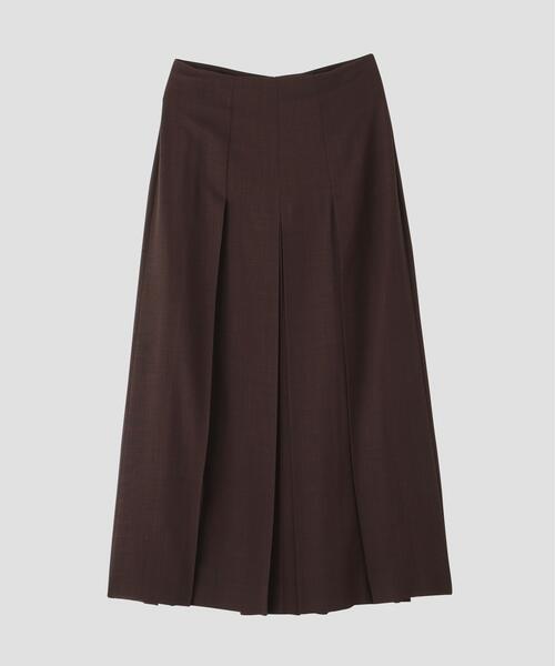 YLEVE(イレーヴ)の「YLEVE / 2/72 SUPER 100’s WOOL HIGH-TWIST VOILE SKIRT(スカート・レディース・ブラウン系その他2/ベージュ・1/0)」の12枚目の写真