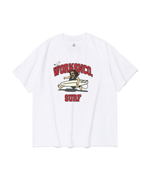 サーフラン グラフィック半袖Tシャツ(ホワイト)