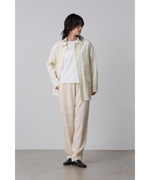YLEVE(イレーヴ)の「YLEVE / VISCOSE COTTON COVERALL JACKET(ブルゾン・レディース・ホワイト・0/1)」の2枚目の写真