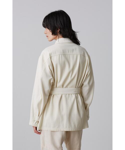 YLEVE(イレーヴ)の「YLEVE / VISCOSE COTTON COVERALL JACKET(ブルゾン・レディース・ホワイト・0/1)」の6枚目の写真