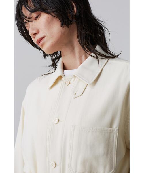YLEVE(イレーヴ)の「YLEVE / VISCOSE COTTON COVERALL JACKET(ブルゾン・レディース・ホワイト・0/1)」の7枚目の写真