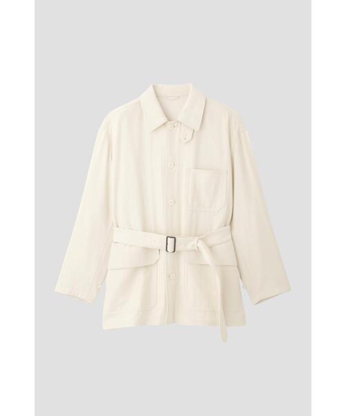 YLEVE(イレーヴ)の「YLEVE / VISCOSE COTTON COVERALL JACKET(ブルゾン・レディース・ホワイト・0/1)」の10枚目の写真