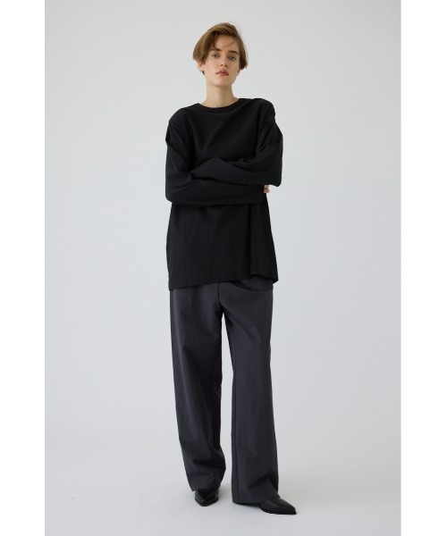 RIM.ARK(リムアーク)の「Oversize woven fall T-SH(オーバーサイズ ウーブン フォール ティーシャツ)(Tシャツ/カットソー・レディース・ホワイト/グレー/ブラック・FREE)」の5枚目の写真