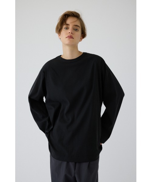 RIM.ARK(リムアーク)の「Oversize woven fall T-SH(オーバーサイズ ウーブン フォール ティーシャツ)(Tシャツ/カットソー・レディース・ホワイト/グレー/ブラック・FREE)」の10枚目の写真