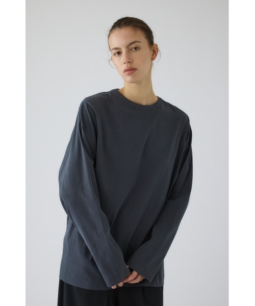 RIM.ARK(リムアーク)の「Oversize woven fall T-SH(オーバーサイズ ウーブン フォール ティーシャツ)(Tシャツ/カットソー・レディース・ホワイト/グレー/ブラック・FREE)」の21枚目の写真
