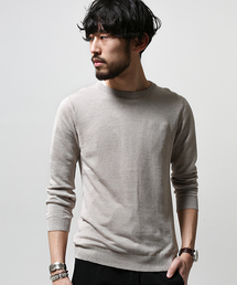 NANO universe | フレンチリネンクルーネックニットL/S(ニット/セーター)