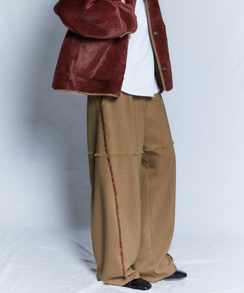 MAISON SPECIAL(メゾンスペシャル)の「【26WINTER PRE-ORDER】Check Pants/チェックパンツ(その他パンツ・レディース・ブラック/ベージュ/ブラウン・38/36)」の3枚目の写真