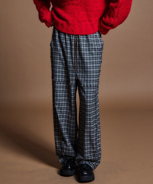 MAISON SPECIAL(メゾンスペシャル)の「【26WINTER PRE-ORDER】Check Pants/チェックパンツ(その他パンツ・レディース・ブラック/ベージュ/ブラウン・38/36)」の4枚目の写真
