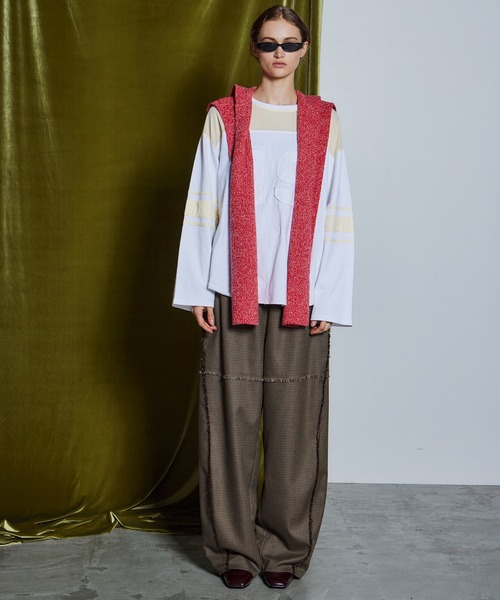 MAISON SPECIAL(メゾンスペシャル)の「【26WINTER PRE-ORDER】Check Pants/チェックパンツ(その他パンツ・レディース・ブラック/ベージュ/ブラウン・38/36)」の16枚目の写真