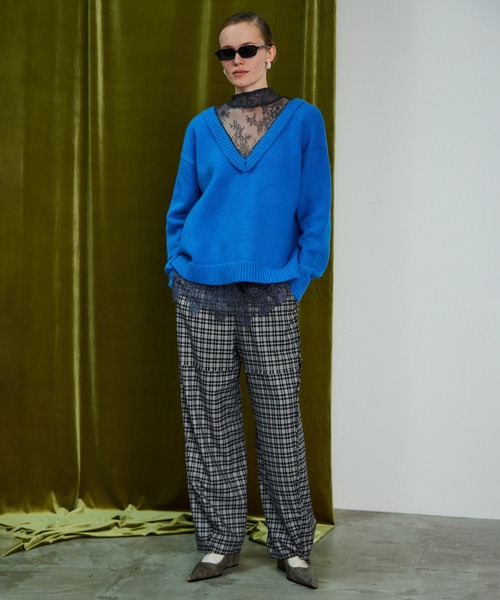 MAISON SPECIAL(メゾンスペシャル)の「【26WINTER PRE-ORDER】Check Pants/チェックパンツ(その他パンツ・レディース・ブラック/ベージュ/ブラウン・38/36)」の6枚目の写真