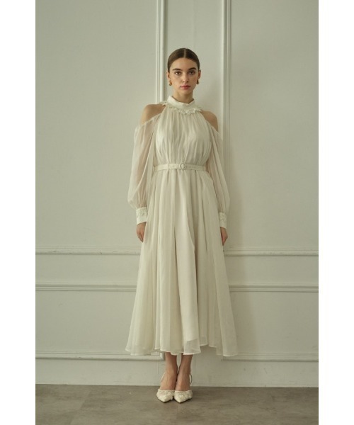 ERADIE(エラディエ)の「Open Shoulder Lace Dress オープンショルダーレースドレス(ワンピース・レディース・ブラック/オフホワイト・FREE)」の19枚目の写真