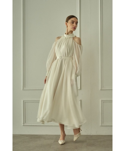 ERADIE(エラディエ)の「Open Shoulder Lace Dress オープンショルダーレースドレス(ワンピース・レディース・ブラック/オフホワイト・FREE)」の17枚目の写真