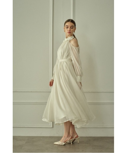 ERADIE(エラディエ)の「Open Shoulder Lace Dress オープンショルダーレースドレス(ワンピース・レディース・ブラック/オフホワイト・FREE)」の18枚目の写真