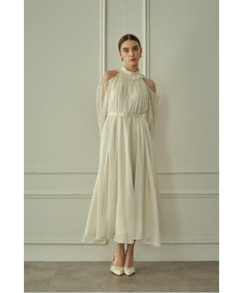 ERADIE(エラディエ)の「Open Shoulder Lace Dress オープンショルダーレースドレス(ワンピース・レディース・ブラック/オフホワイト・FREE)」の16枚目の写真