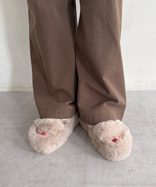 DouDou(ドゥドゥ)の「ファーサンダル(その他シューズ・レディース・ベージュ/ブラック・37/38/36)」の20枚目の写真