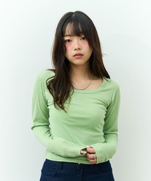 ワイドネックロングT / Wide Neck Long Tee