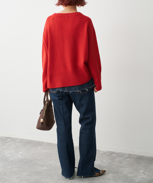 Spick & Span(スピックアンドスパン)の「ウォッシャブルウールボートネックプルオーバー(ニット/セーター・レディース・ピンク系その他/グレー/ブラック/レッド・FREE)」の10枚目の写真