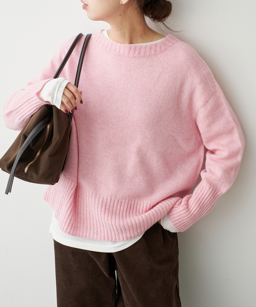 Spick & Span(スピックアンドスパン)の「ウォッシャブルウールボートネックプルオーバー(ニット/セーター・レディース・ピンク系その他/グレー/ブラック/レッド・FREE)」の11枚目の写真