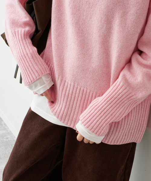 Spick & Span(スピックアンドスパン)の「ウォッシャブルウールボートネックプルオーバー(ニット/セーター・レディース・ピンク系その他/グレー/ブラック/レッド・FREE)」の13枚目の写真