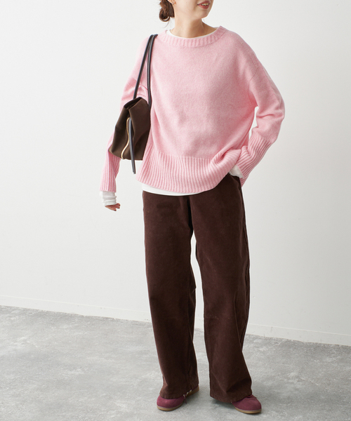 Spick & Span(スピックアンドスパン)の「ウォッシャブルウールボートネックプルオーバー(ニット/セーター・レディース・ピンク系その他/グレー/ブラック/レッド・FREE)」の14枚目の写真