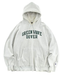 【USED】Y2K Champion "GREEN WAVE DOVER" リバースウィーブ フーディー