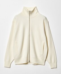 アゼ ジップ ニット カーディガン