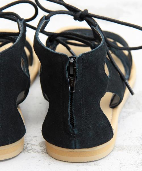 BEAUTY&YOUTH UNITED ARROWS（ビューティーアンドユースユナイテッドアローズ）の「BY∵ スウェードレースアップサンダル◆（サンダル・レディース・ベージュ/ブラック/オフホワイト・37/36/38）」の10枚目の写真