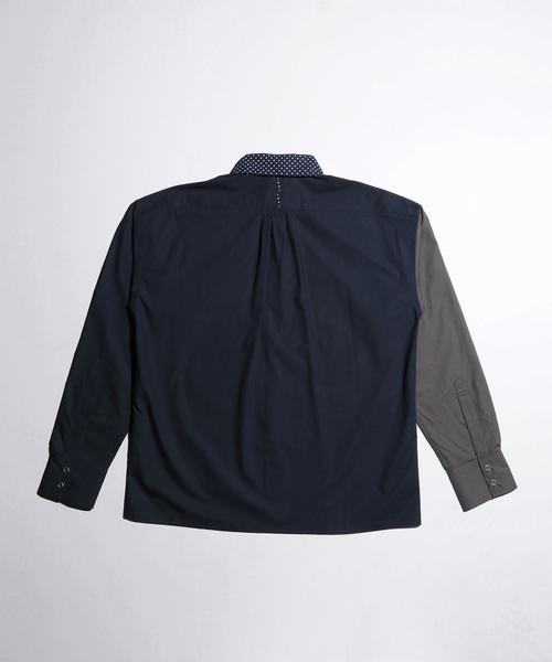 BEAUTY&YOUTH UNITED ARROWS（ビューティーアンドユースユナイテッドアローズ）の「＜TUBE＞ DOT CRAZY SHT/シャツ◆（シャツ/ブラウス・メンズ・ブラック/ネイビー・MEDIUM/LARGE）」の4枚目の写真