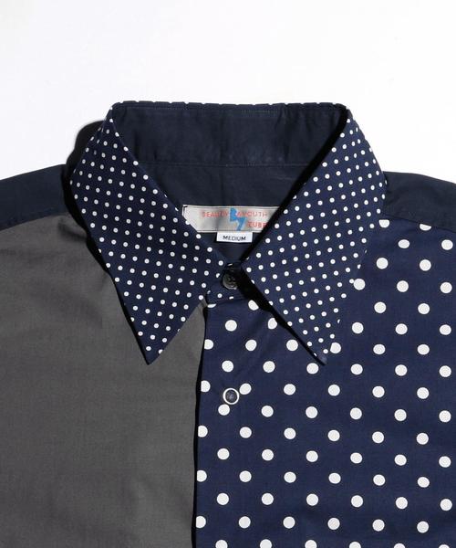 BEAUTY&YOUTH UNITED ARROWS（ビューティーアンドユースユナイテッドアローズ）の「＜TUBE＞ DOT CRAZY SHT/シャツ◆（シャツ/ブラウス・メンズ・ブラック/ネイビー・MEDIUM/LARGE）」の5枚目の写真
