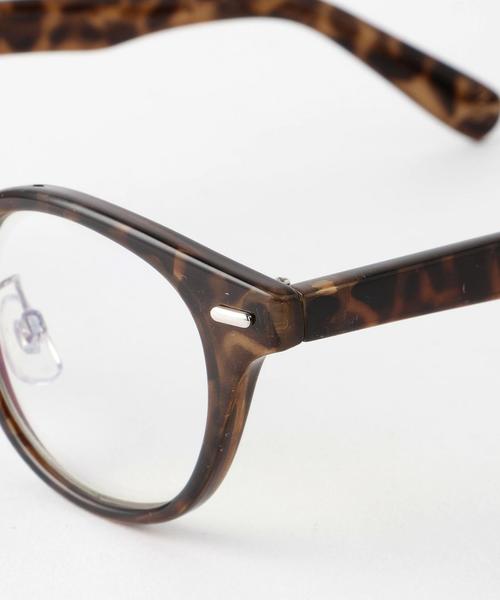 coen（コーエン）の「《LEE5月号掲載》ウェリントン ブルーライトカットメガネ（メガネ・メンズ・ブラック/ブラウン・フリー）」の6枚目の写真