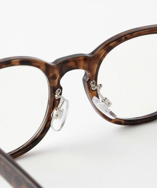 coen（コーエン）の「《LEE5月号掲載》ウェリントン ブルーライトカットメガネ（メガネ・メンズ・ブラック/ブラウン・フリー）」の7枚目の写真