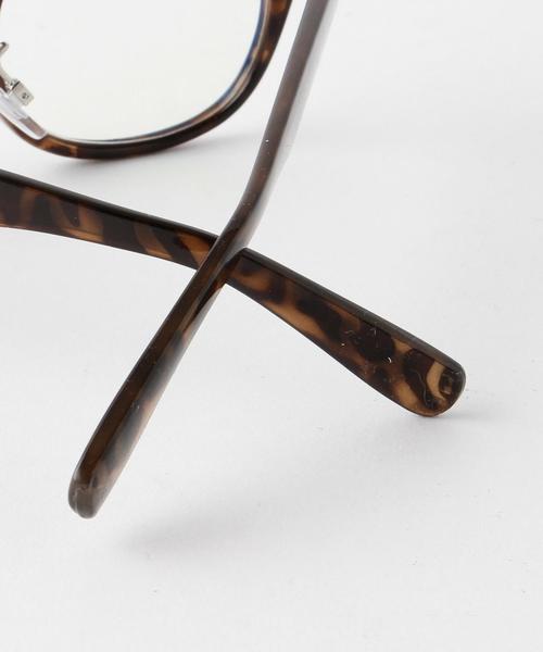 coen（コーエン）の「《LEE5月号掲載》ウェリントン ブルーライトカットメガネ（メガネ・メンズ・ブラック/ブラウン・フリー）」の9枚目の写真