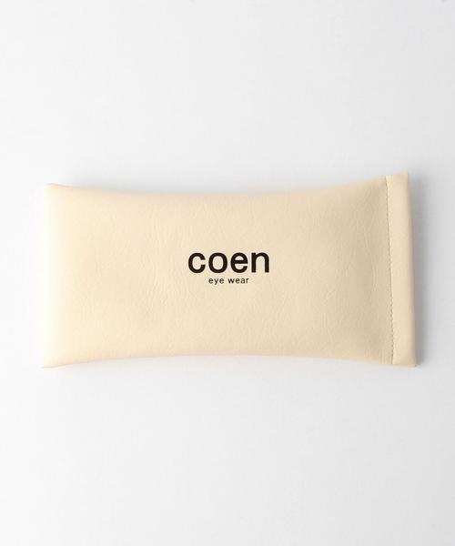 coen（コーエン）の「《LEE5月号掲載》ウェリントン ブルーライトカットメガネ（メガネ・メンズ・ブラック/ブラウン・フリー）」の3枚目の写真