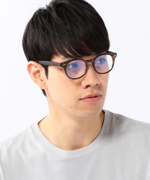 coen（コーエン）の「《LEE5月号掲載》ウェリントン ブルーライトカットメガネ（メガネ・メンズ・ブラック/ブラウン・フリー）」の10枚目の写真