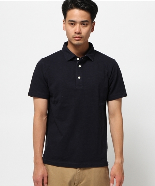 BEAMS（ビームス）の「BEAMS / カッタウェイ ポロシャツ（ポロシャツ・メンズ・ホワイト/サックスブルー/ネイビー・MEDIUM/X-LARGE/LARGE/SMALL）」の2枚目の写真
