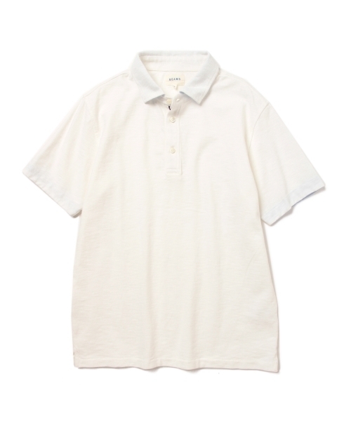 BEAMS（ビームス）の「BEAMS / カッタウェイ ポロシャツ（ポロシャツ・メンズ・ホワイト/サックスブルー/ネイビー・MEDIUM/X-LARGE/LARGE/SMALL）」の10枚目の写真