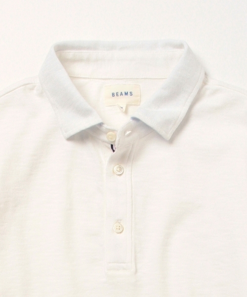BEAMS（ビームス）の「BEAMS / カッタウェイ ポロシャツ（ポロシャツ・メンズ・ホワイト/サックスブルー/ネイビー・MEDIUM/X-LARGE/LARGE/SMALL）」の12枚目の写真